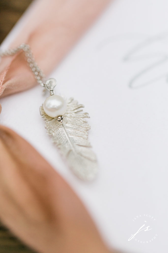 custom feather necklace